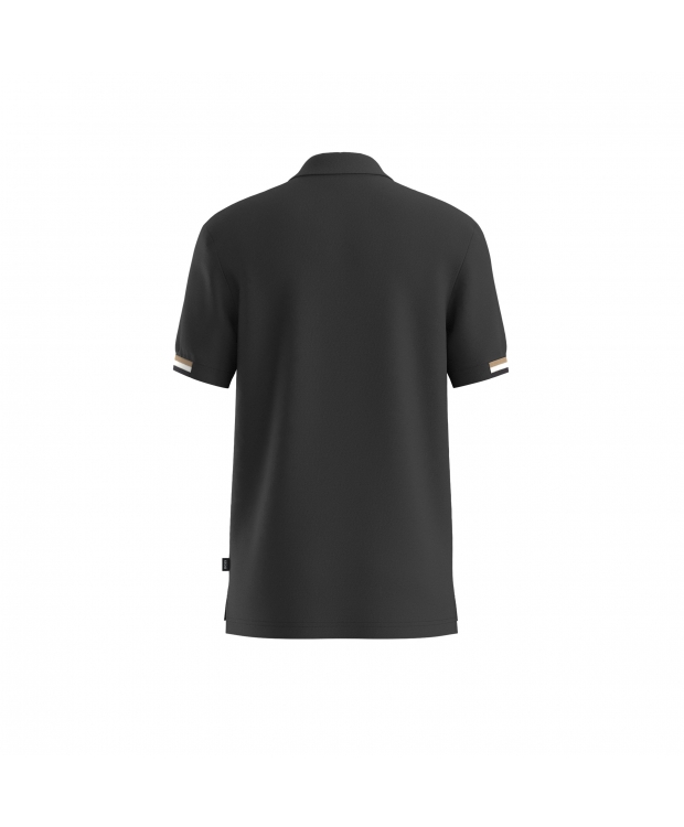 BOSS polo t-shirt i sort til herre | Regular fit |