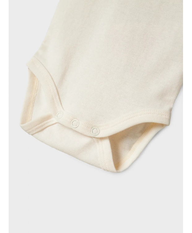 Name It 3pak Bodystocking i beige og hvid med giraffer til baby