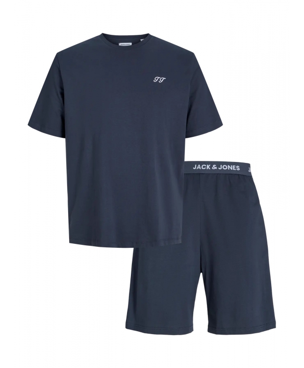 Jack & Jones loungesæt med t-shirt & shorts i  India Ink til herre.