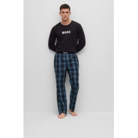 BOSS pyjamassæt i sort & mørkeblå til herre.