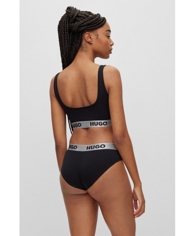 HUGO Brief i Sort med Logo til Kvinder billede 3