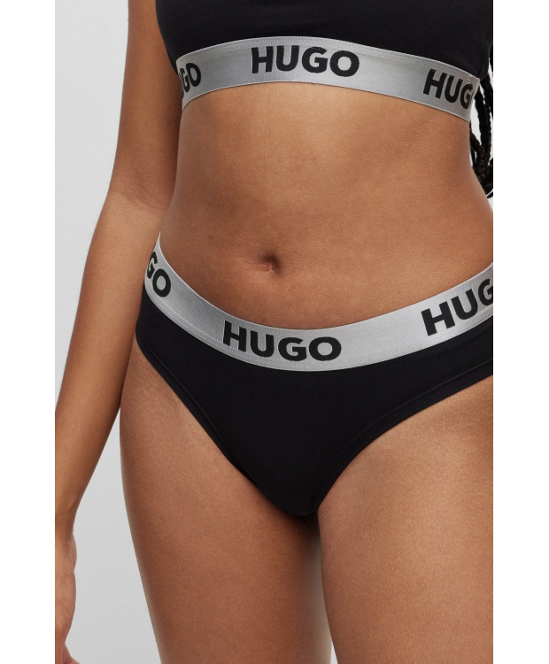 HUGO Brief i Sort med Logo til Kvinder billede 4