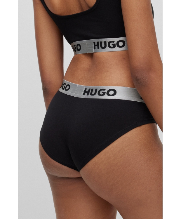 HUGO Brief i Sort med Logo til Kvinder billede 5