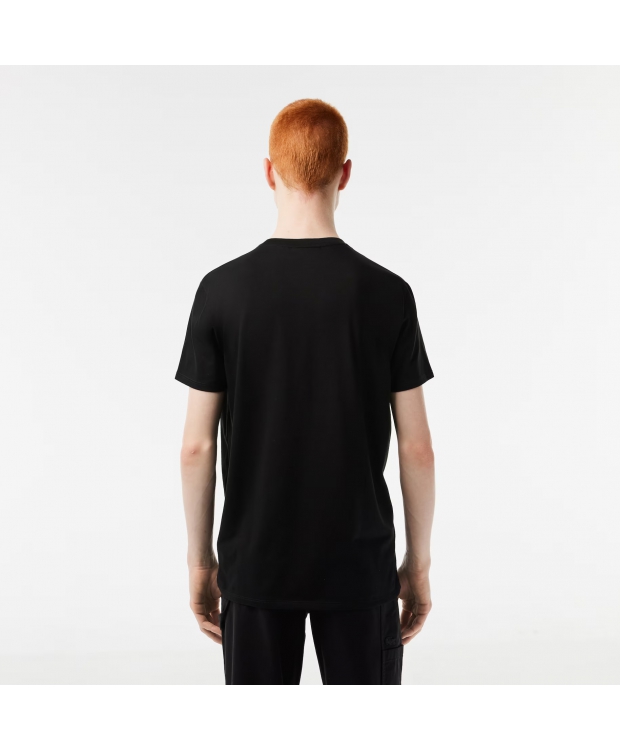 Lacoste T-shirt i Sort til Herre (Regular Fit) billede 3