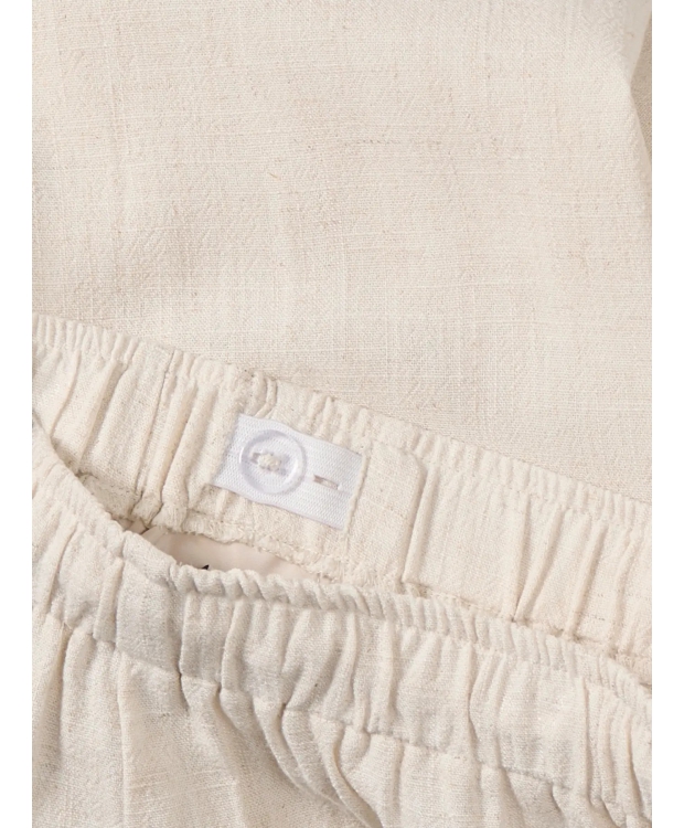 KIDS ONLY Linen bukser straight fit i beige til piger