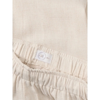 KIDS ONLY Linen bukser straight fit i beige til piger