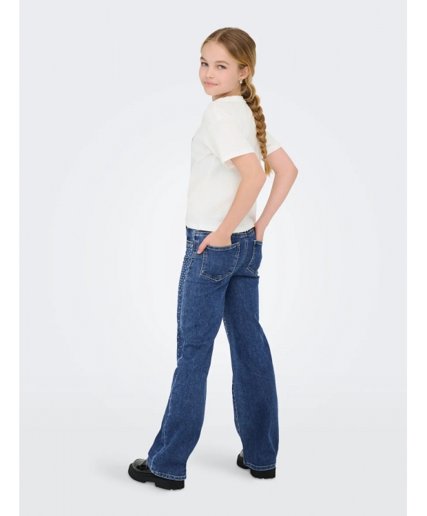 KIDS ONLY top i off-white med rødt hjerte til piger billede 4