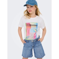 KIDS ONLY KOGCOMET shorts i bred pasform i lyseblå denim til piger