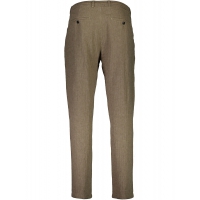 Lindbergh linen blend herringbone bukser i army til herre