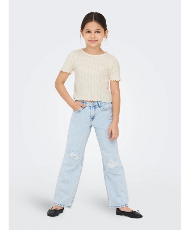 KIDS ONLY KOGCARLOTTA top i beige til piger