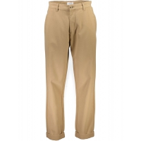 Lindbergh twill bukser i Deep sand til herre