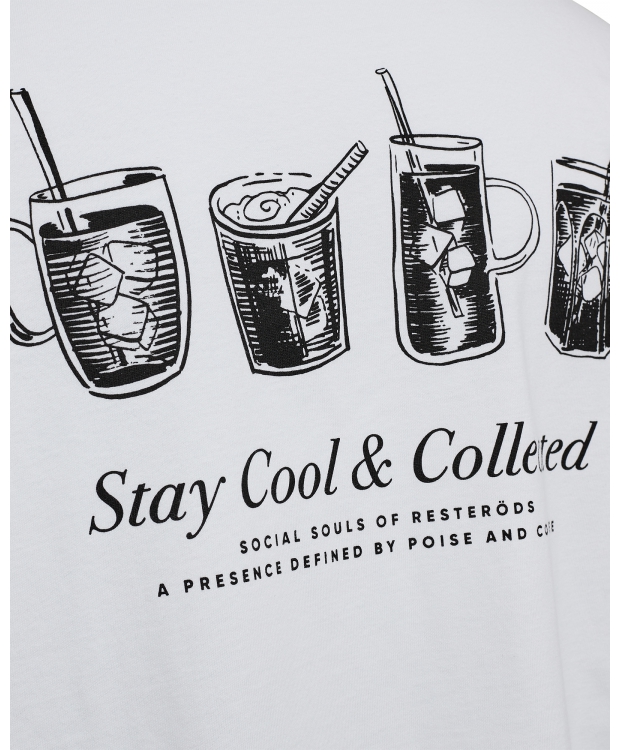 Resteröds Tas Print T-shirt i hvid til herre billede 3
