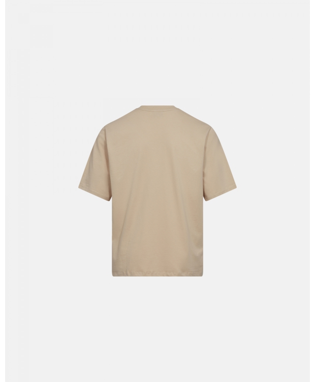 Resteröds Mid sleeve T-shirt GOTS I sandfarve til herre
