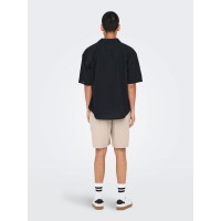 ONLY & SONS T-shirt skjorte i sort til herre