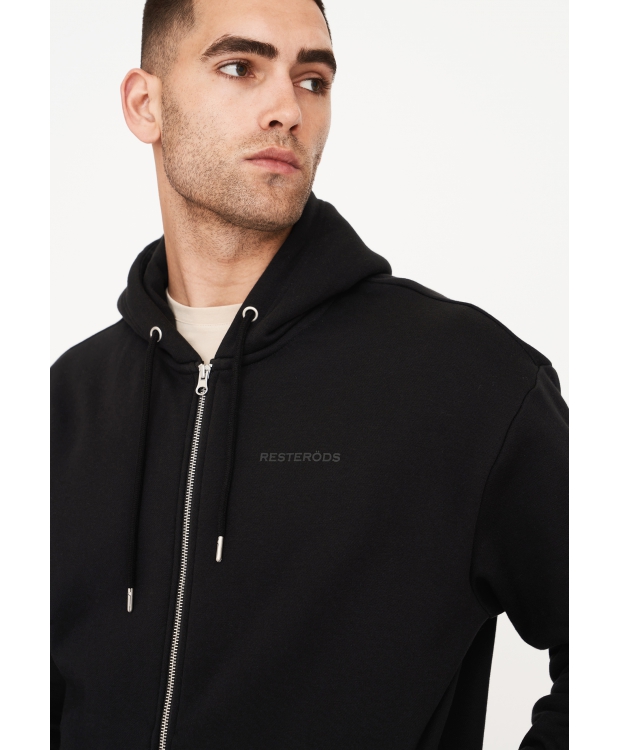 Resteröds Pete Zip Hoodie I sort til herre billede 3