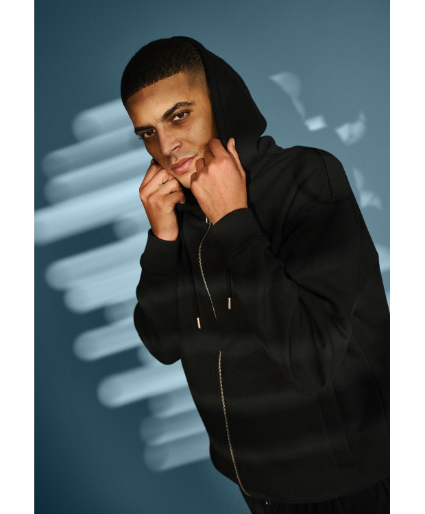 Resteröds Pete Zip Hoodie I sort til herre billede 7