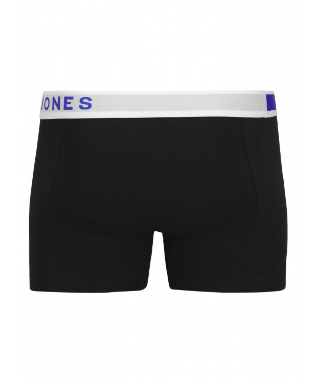 Jack & Jones 3-pak underbukser i sort med farvet elastik til herre billede 7
