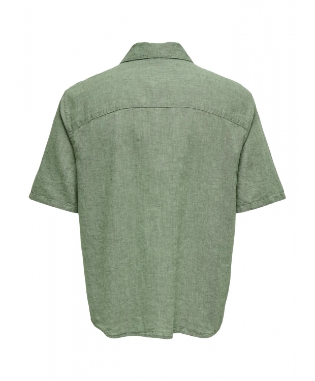 ONLY & SONS T-shirt skjorte i Grøn til herre billede 7