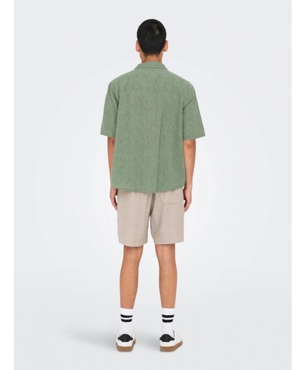 ONLY & SONS T-shirt skjorte i Grøn til herre billede 4