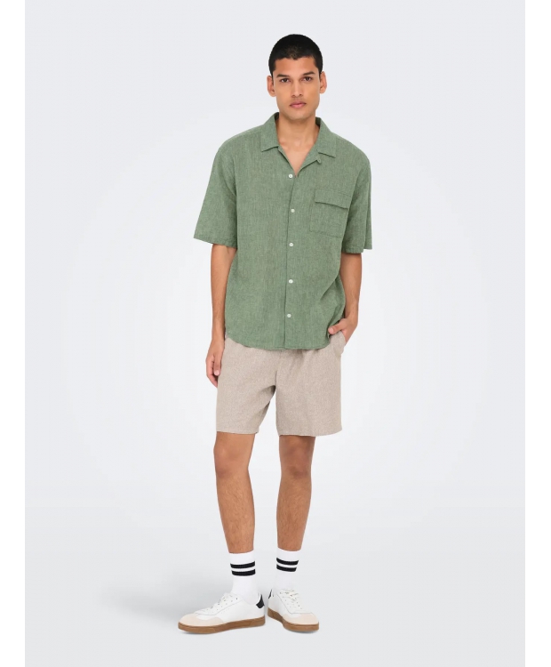 ONLY & SONS T-shirt skjorte i Grøn til herre billede 3
