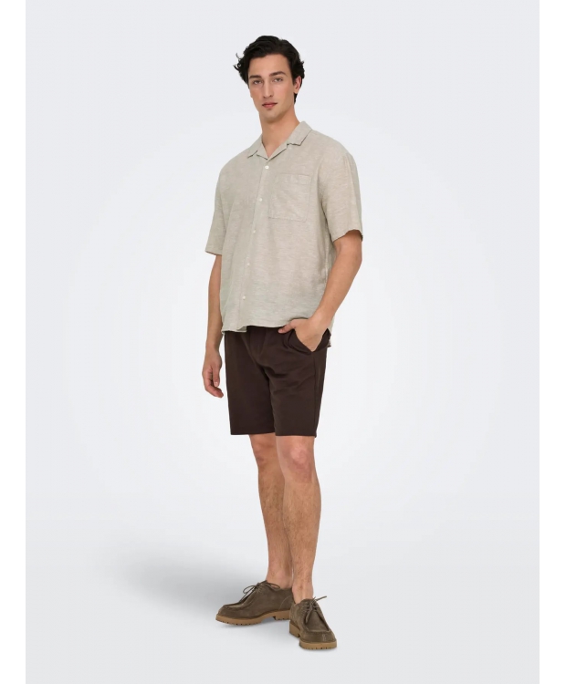 ONLY & SONS T-shirt skjorte i Beige til herre billede 3