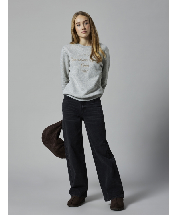 LMTD NLFBLI denim wide pants - i sort til piger billede 4