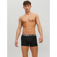 Jack & Jones 3pak underbukser/boksershorts i sort med hvid elastik til herre