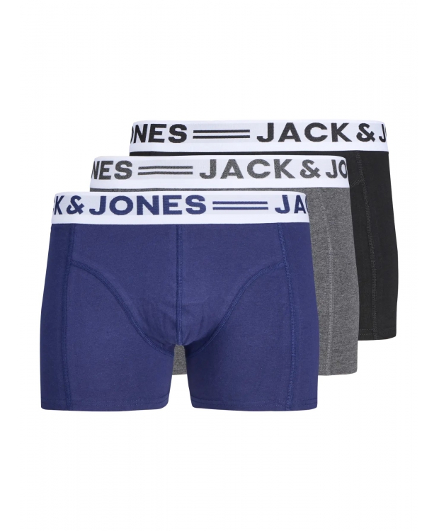 Jack & Jones 3pak underbukser/boksershorts i mørke farver til herre billede 5