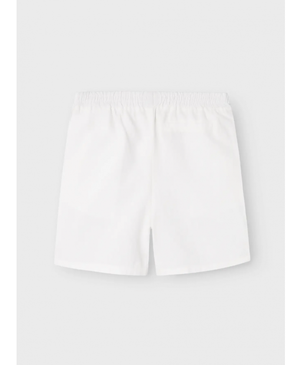 LMTD NLNHILL Hør shorts NOOS i hvid til børn