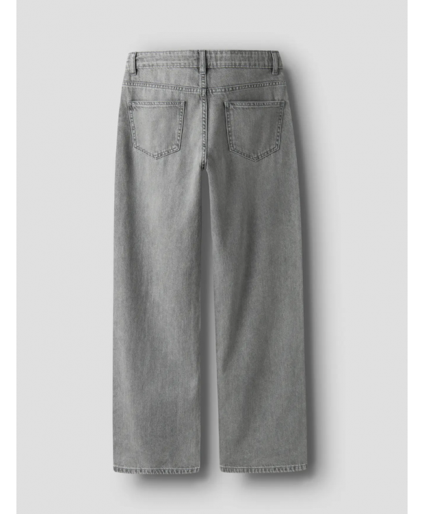 LMTD NLFBETT DNM NW R Wide Pant NOOS i light grey denim til piger billede 3