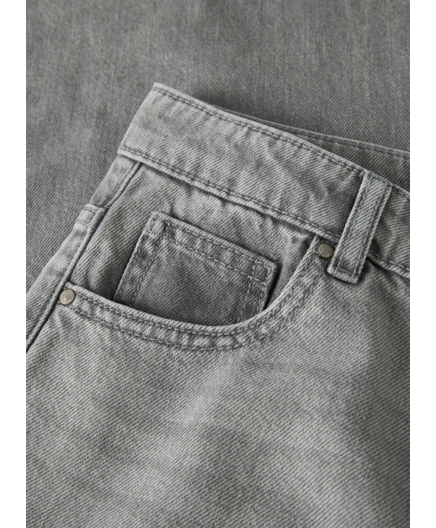 LMTD NLFBETT DNM NW R Wide Pant NOOS i light grey denim til piger billede 5