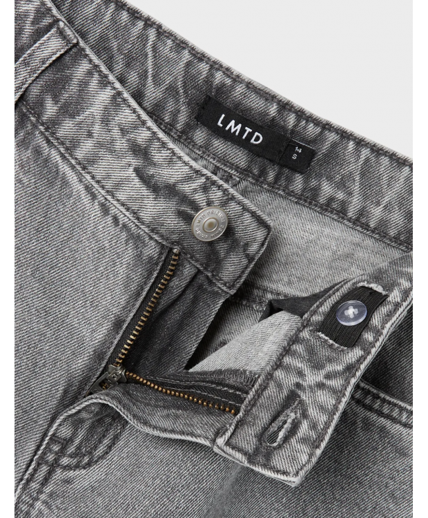 LMTD NLFKIZZA DNM LW WIDE PANT NOOS i light grey denim til piger billede 4