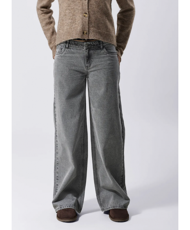 LMTD NLFKIZZA DNM LW WIDE PANT NOOS i light grey denim til piger billede 3