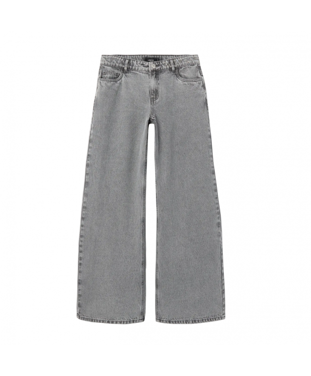 LMTD NLFKIZZA DNM LW WIDE PANT NOOS i light grey denim til piger