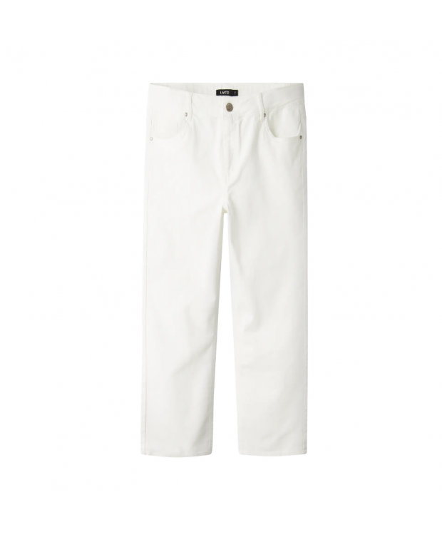 LMTD NLMTAZZA TWI DAD STRAIGHT PANT NOOS  I hvid til drenge