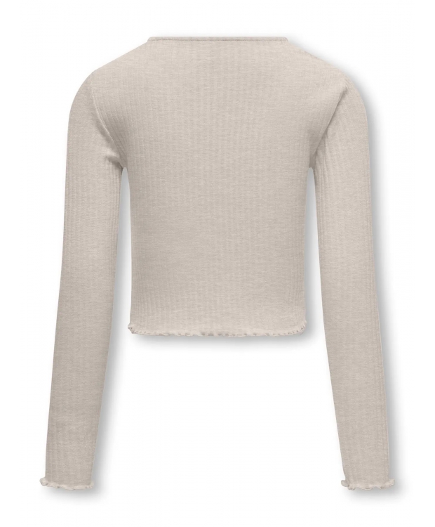 KIDS ONLY Langærmet top i beige til piger