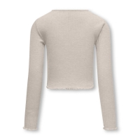 KIDS ONLY Langærmet top i beige til piger
