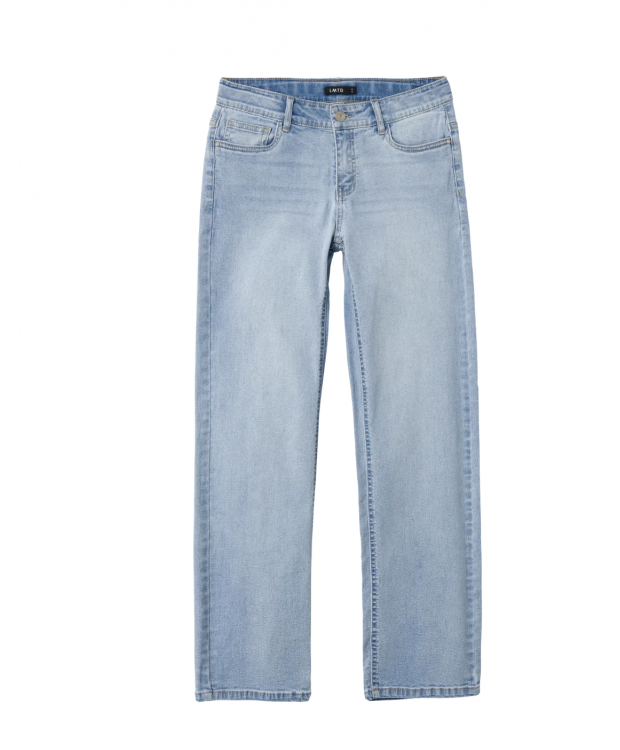 LMTD NLFTARIANNES DNM LW STRAIGHT PANT NOOS i lyseblå denim til piger