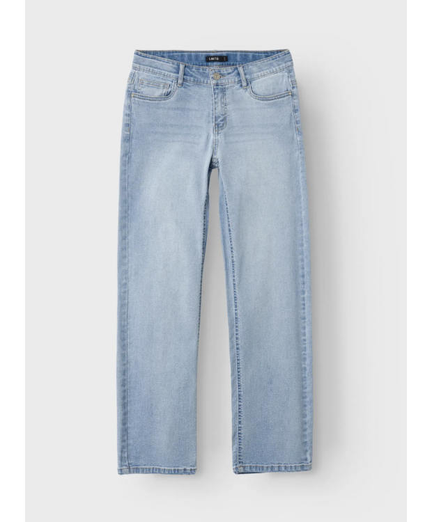 LMTD NLFTARIANNES DNM LW STRAIGHT PANT NOOS i lyseblå denim til piger billede 4