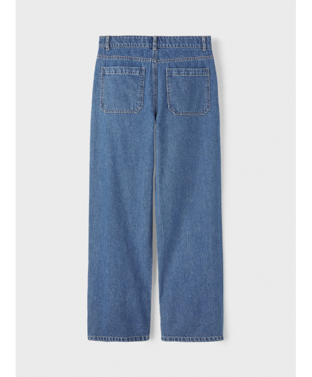 LMTD NLMTOIZZA DNM LOOSE PANT NOOS i medium blå til drenge billede 4
