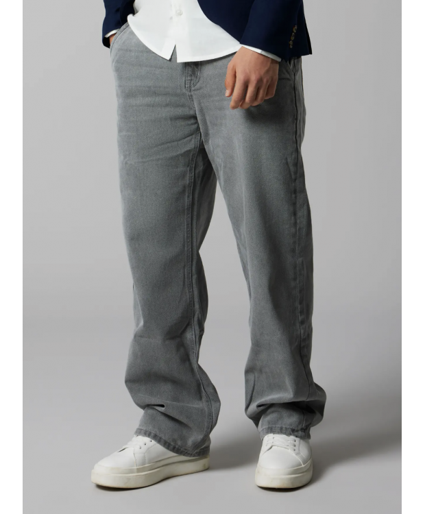 LMTD NLMTOIZZA DNM LOOSE PANT NOOS i grå denim til drenge billede 4
