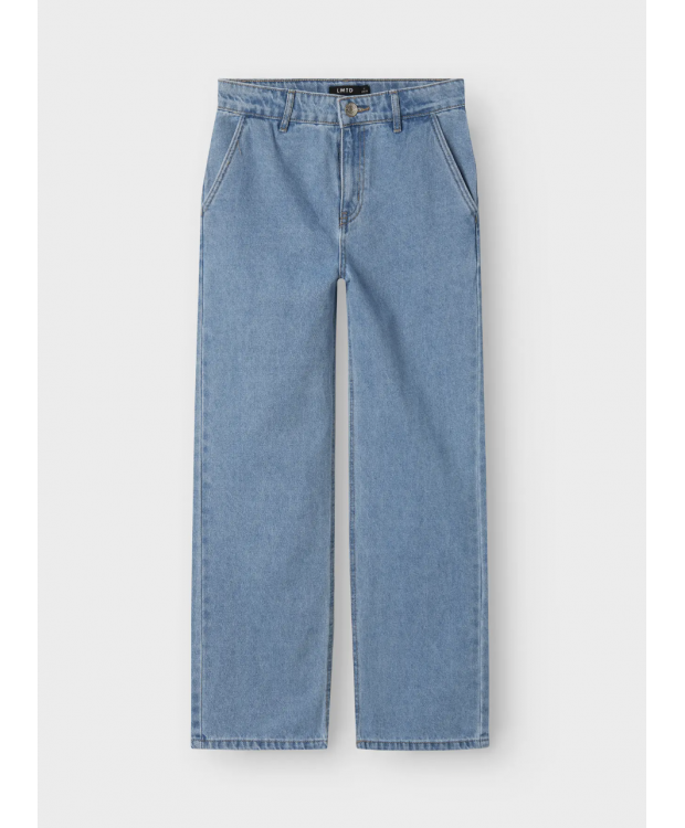 LMTD NLMTOIZZA DNM LOOSE PANT NOOS i lyseblå denim til drenge billede 3