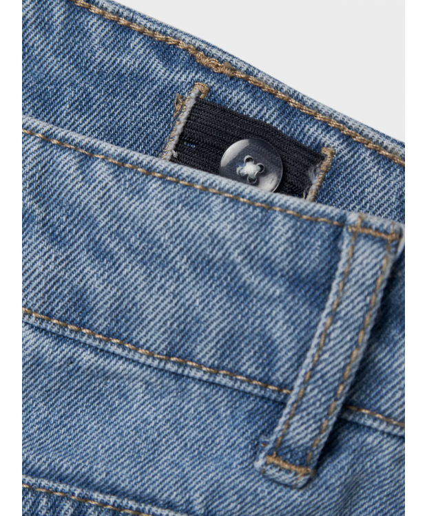 LMTD NLMTOIZZA DNM LOOSE PANT NOOS i lyseblå denim til drenge billede 4