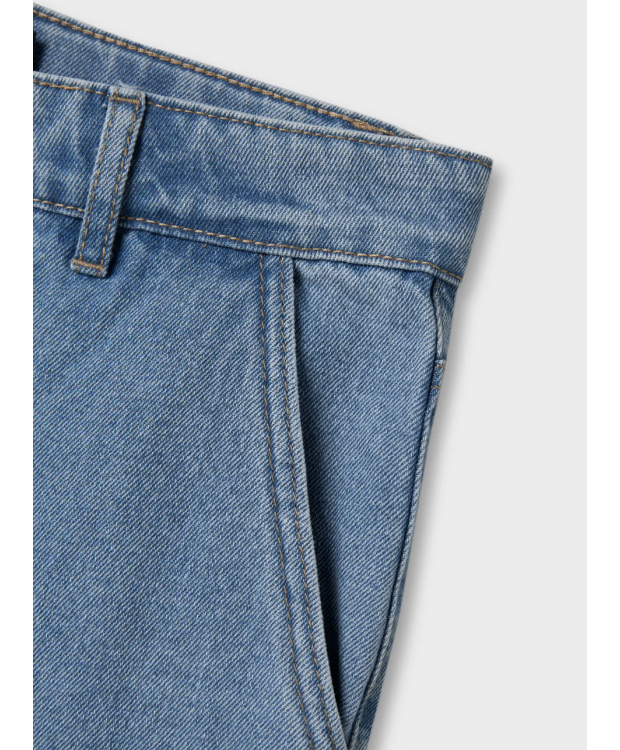 LMTD NLMTOIZZA DNM LOOSE PANT NOOS i lyseblå denim til drenge billede 5