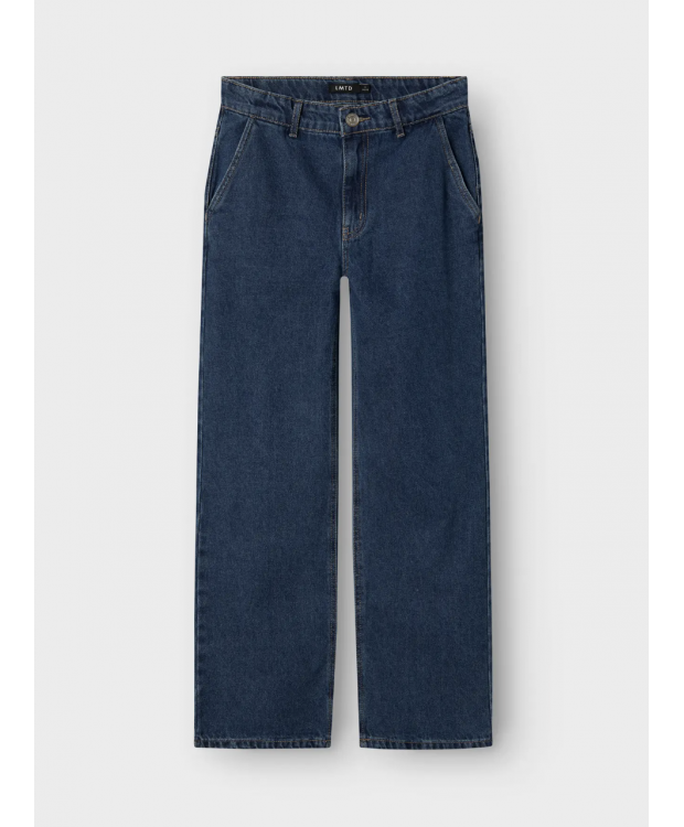 LMTD NLMTOIZZA DNM LOOSE PANT NOOS i mørkeblå denim til drenge billede 3