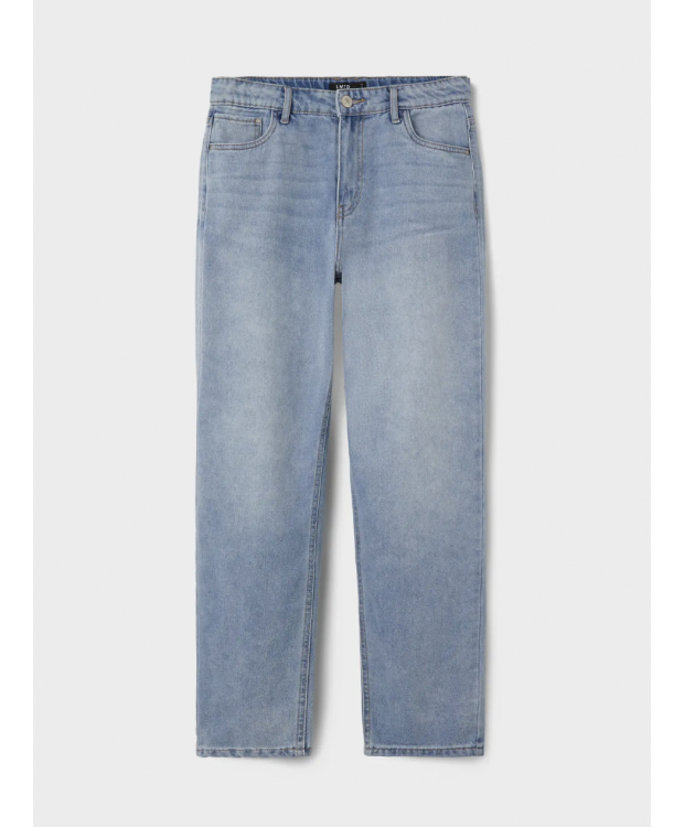LMTD NLMNIZZA DNM DAD PANT NOOS i lyseblå denim til drenge billede 5