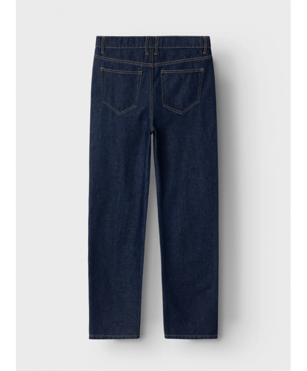 LMTD NLMNIZZA DNM DAD PANT NOOS i mørkeblå denim til drenge billede 3