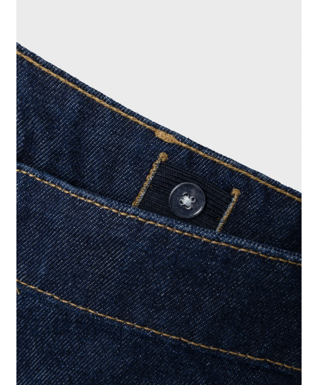 LMTD NLMNIZZA DNM DAD PANT NOOS i mørkeblå denim til drenge billede 5