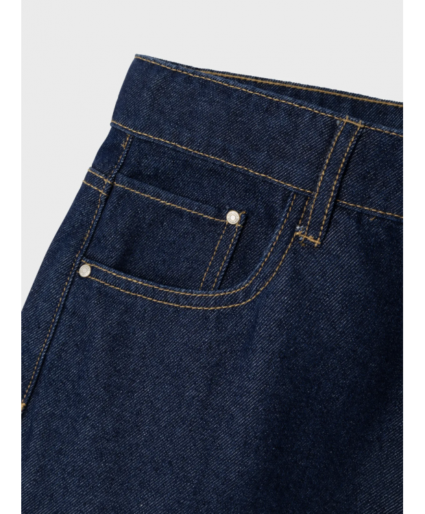 LMTD NLMNIZZA DNM DAD PANT NOOS i mørkeblå denim til drenge billede 6
