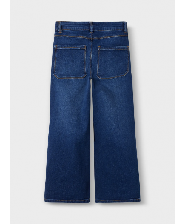 Name It X-wide jeans i mørkeblå denim til piger billede 3